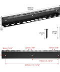 Heavy Duty Wall Mounted Tool Organizer for Garage and Workshop Pliers And Screwdriver Holder 15.75 Inch Dual Layer Steel Rack.
