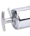 Close-up of Heavy Duty Manual Grease Pump Single Piston With Release Valve showcasing robust metallic design and sturdy grip for durability.