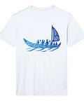 Hawaiian Outrigger Canoe Tee With Polynesian Tribal Art Dope Vibe for Men Who Love Canoeing Fishing Maori Style T Shirt Hawaii Shirt Graphic for Ocean Adventurers