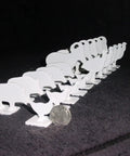 20 Piece Metal Silhouette Targets For Air Rifle And Pistol Knock Overs, 1 By 10 Scale Set Includes Chickens, Turkeys, Pigs, And Rams
