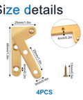 Size details of Rotatable 360 Degree Door Hinges for Doors Cabinets and Windows Heavy Duty Stainless Steel Hidden Pivot Hinges 4 Pack