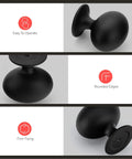 Legit Heavy Duty Matte Black Cabinet Knobs And Drawer Handles 5 Pack Solid Aluminum Pulls with rounded edges, easy grip, and firm fixing.