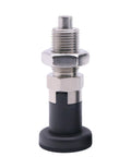 Heavy Duty Stainless Steel Index Plunger Pin M20 spring loaded knob with black lever for smooth retractable locking.