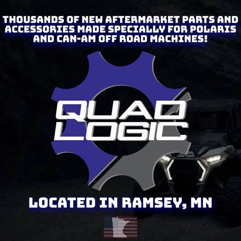 Logo for Quad Logic, aftermarket parts supplier for Polaris and Can-Am, located in Ramsey, MN.