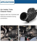 Honda Accord Air Intake Hose Direct Fit Drop In Replacement For 2003 To 2007 2.4L 17228 RAA A00, close-up view.