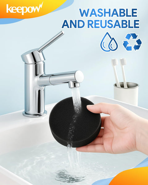 Hand washing vacuum filter under tap, Vacuum Filter Replacement For CleanView Rewind Upright Bagless Vacuums Models 3533 3313 3333