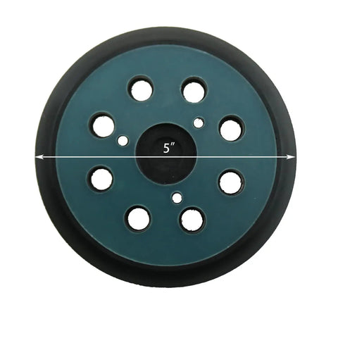 5 Inch 8-Hole Replaceable Oscillating Sanding Pad For Metal Finishing with Dust Extraction Holes, Compatible With DWE Tools