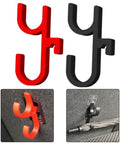 Heavy Duty Car Umbrella Hooks Mounting Bracket For Tool Install Storage Hanger In SUV Trunk Anti Slip Coat Holder with red and black hooks