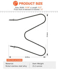 Product size chart for Bottom Oven Bake Element Replacement For Electric Ranges And Stoves 1950 To 2600W 240V 316075103