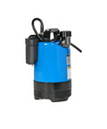 Heavy Duty Submersible Dewatering Pump 1 HP 115V With Automatic Relay Switch 2 Inch Discharge 80 GPM side view showing durable design.