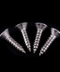 Four silver wood screws for Aluminum T Slot Track With Wood Screws, Double Cut Profile For Woodworking Jigs And Fixtures, 400mm Length