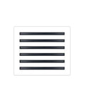 14x12 Modern AC Vent Cover Dope White Aluminum Air Vent With Standard Linear Slot Diffuser on white background