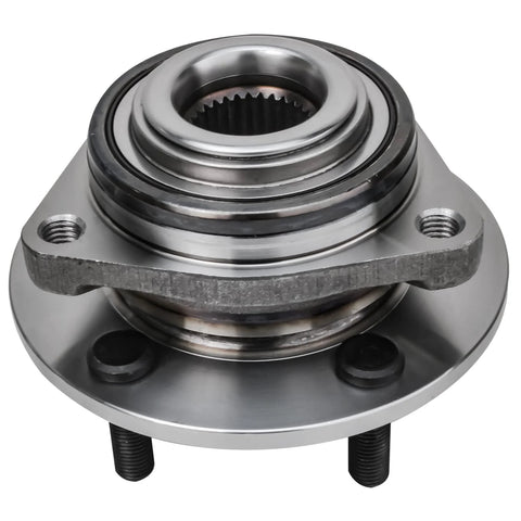 Front Or Rear Wheel Bearing Hub Assembly Set 2 Pack Fits Concorde New Yorker 300M Dodge Intrepid Eagle Vision Plymouth Prowler Left Or Right 5 Lug 3 Bolt Triangular Flange Non ABS