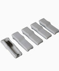 5 Pack 4 Inch Flexible Draw Latch With Soft White Rubber Over Center Boat Latch Door Handle Easy Install Ergonomic Safety Release