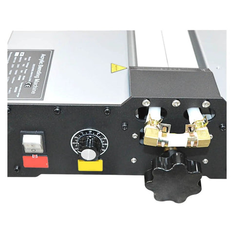 Pro Grade Acrylic Plastic Sheet Bender Machine With Infrared Heating Circulating Water Cooling Adjustable Temperature Aluminum Frame Wca 700 close-up of control panel and heating elements.