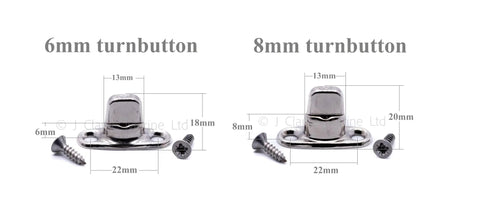 6mm and 8mm turnbutton sizes for 8mm Fastener Kit With Cutting Tool For Boat Canopy Canvas Cover Twist Fasteners Includes Eyelets Bases Screws Marine Hardware DIY Ready Set With Tool And Fitting Guides
