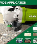 Heavy Duty 2 Inch Diamond Cone Tile Bit Countersink Drill For Angle Grinders, drilling into granite surface with precision.