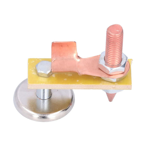 Heavy Duty Magnetic Welding Support With Copper Tail Holds 3KG Strong Suction for Mechanical Repair, detailed copper and metal structure.