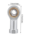 Four Pack Spherical Rod End Bearings With Female Thread For Pneumatic Equipment And Machinery Low Noise High Strength Copper Race And Hardened Steel Ball Durable For Power Tools Packaging Food Machinery Printing, 2.5cm x 5.7cm