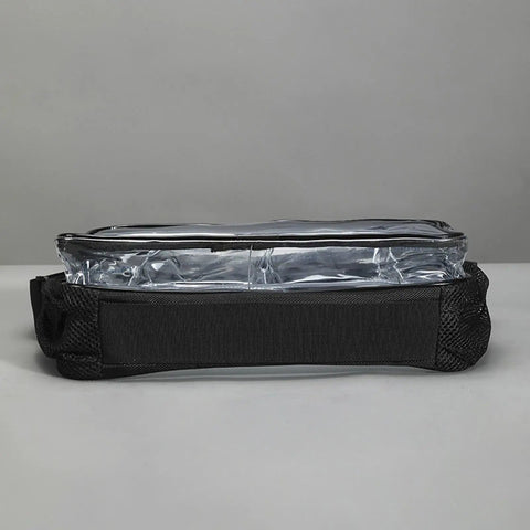 Keep Static Outta Your Circuit Boards With This Antistatic Clear Crossbody Tool Bag featuring a clear top and black base.