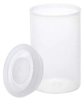 Transparent 35mm Film Canisters With Airtight Lids Pack Of 15, clear plastic canister and lid shown separately, durable storage for film