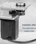 Heavy Duty Aluminum Hollow Rotary Actuator Delivering Knockout Precision Cam Indexing for Shop Cutting Tables - installation view.