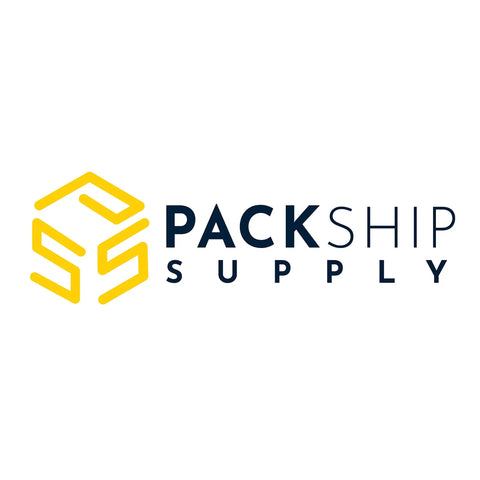 Packship Supply logo with yellow geometric design on white background