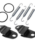 Heavy Duty Exhaust Muffler Mounting Kit With Hangers O-Rings And Springs Compatible For Banshee Yfz350 1987 To 2006 Super Sleek Ride Upgrade Parts, metal parts
