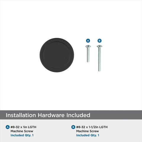 Sleek Round Matte Black Cabinet Knobs Featuring Sturdy Metal Construction Flexible 1 3 8 Inch Fit For Pantry Drawers And Vanity Tops Contemporary Furniture Hardware Straight Up Hits Different