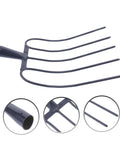 Heavy Duty Farm Grass Fork Multi Functional Manure Tool With Five Point Design For Horse And Cow Waste Outdoor Farming