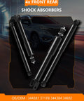 Front And Rear Shock Absorber Kit For Avalanche 1500 Suburban 1500 Tahoe 4WD RWD Yukon Yukon XL 1500 2000 2006 2002 2006 Heavy Duty Auto Shocks For Smoother Ride And Tougher Handling