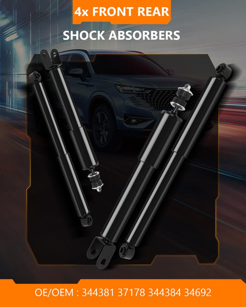 Front And Rear Shock Absorber Kit For Avalanche 1500 Suburban 1500 Tahoe 4WD RWD Yukon Yukon XL 1500 2000 2006 2002 2006 Heavy Duty Auto Shocks For Smoother Ride And Tougher Handling