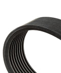 Heavy Duty Wood Lathe Drive Belt Replacement For Rock Solid Power Tool Performance Smooth Running And Hassle Free Installation Built Tough In USA with durable ribbed rubber design close-up view.
