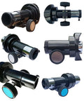 Sturdy Plastic Telescope Focuser With Steel Shaft For Newtonian Reflectors, 1.25 Inch Eyepiece Holder, Black 67mm, various angles