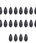 Twenty Piece Aluminum Needle Threaders Set With Flexible Wire Handles Black Finish Easy Eyelet Guide For Hand And Machine Needles, Fast Threading For Sewing And Stitching Projects. 20 black aluminum threaders