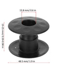 10 Pairs Foosball Table Bushings 48.5mm OD 15.8mm ID Threaded, Lightweight Black Bushings For Rods, Pro Grade Build, Adjustable Height 15-25mm, Fits Most Home and Arcade Foosball Machines, Precise Fit and Smooth Play showing dimensions