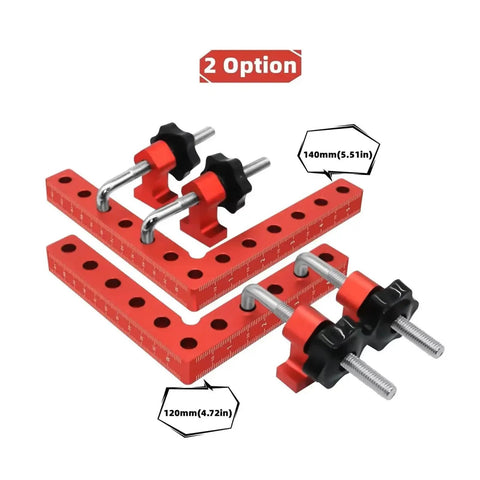 Right Angle Fixing Clip 90 Degree L Shaped Woodworking Panel Fixture 120mm and 140mm for Mounting and Alignment