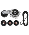 Top Tier Serpentine Belt Drive Component Kit For Ford F-150 2005 To 2014 V8 Models With 4.6L And 5.4L Engines Includes Tensioner Plus Idler Pulleys. Kit with belt, tensioner, and idler pulleys