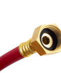 Close-up of brass fitting for Flush Hose Fitting Kit For PWC WaveRunner And Jet Boat With Brass Hose EPDM Rubber Ball Valve