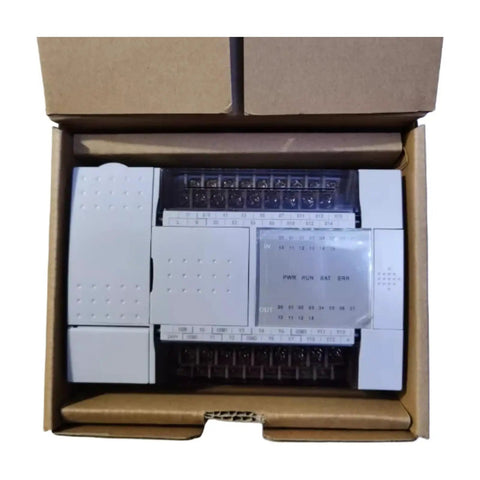 Industrial PLC Controller From LX5V Series With Eight Outputs for Real Deal Automation, boxed unit with screw terminals