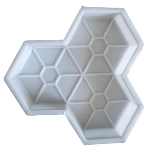 Leaf Pattern Concrete Paver Mold For Pathways And Patios Reusable Stone Garden Mold DIY Landscape Paving Tool hexagonal shape.