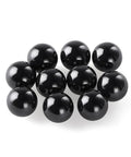 G5 Precision Silicon Nitride Ceramic Ball Bearings 50 Piece Set 15.875 Millimeter Diameter, polished black balls