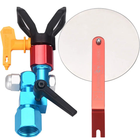 Airless Spray Gun Guide Accessory With 517 Tip And 10 Inch Extension Pole For Graco Titan And Wagner Magnum Sprayers, Pro Grade Precision Color Separation, Even Coverage, Spray Guide Painting Tool For Clean Lines And Pro Finishes