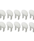 Straight Up Solid White Safety Switch Keys For Craftsman Table Saw And Radial Arm Shop Projects Kick Ass Knockout Replacement Parts, pack of 10 white keys.
