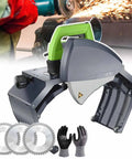 No Sweat Electric Pipe Cutter For Smooth Cold Cuts On Plastic And Metal Pipes With Adjustable Speed Up To 2900 RPM three razor blades and guide rollers