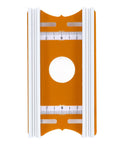 Heavy Duty Top Tier Aluminum Alloy Router Table Insert Plate Featuring Precision 65mm Slotted Groove For Badass Woodworking Builds And Sweet Routing Performances, top view with measurements.