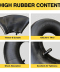 Universal 13x5.00-6 Inner Tube With Straight Valve Stem Premium Rubber Fits Lawn Mower ATV Razor Dirt Quad Snow Blower Go Kart And 12x5.00-6 5.30-6 4.50-6 145/70-6 Tire Sizes, high rubber content, features