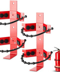 Two Pack Adjustable Fire Extinguisher Mount Bracket Heavy Duty Holder For Home, Truck, RV, Boat And Commercial Use, Easy Install