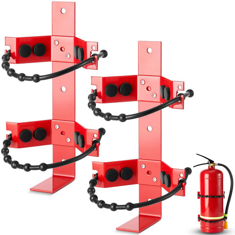 Two Pack Adjustable Fire Extinguisher Mount Bracket Heavy Duty Holder For Home, Truck, RV, Boat And Commercial Use, Easy Install