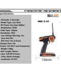 Flysky FS-GT2 RC transmitter specifications and measurements with FS-GR3E receiver details for RC cars and boats 2.4GHz radio.